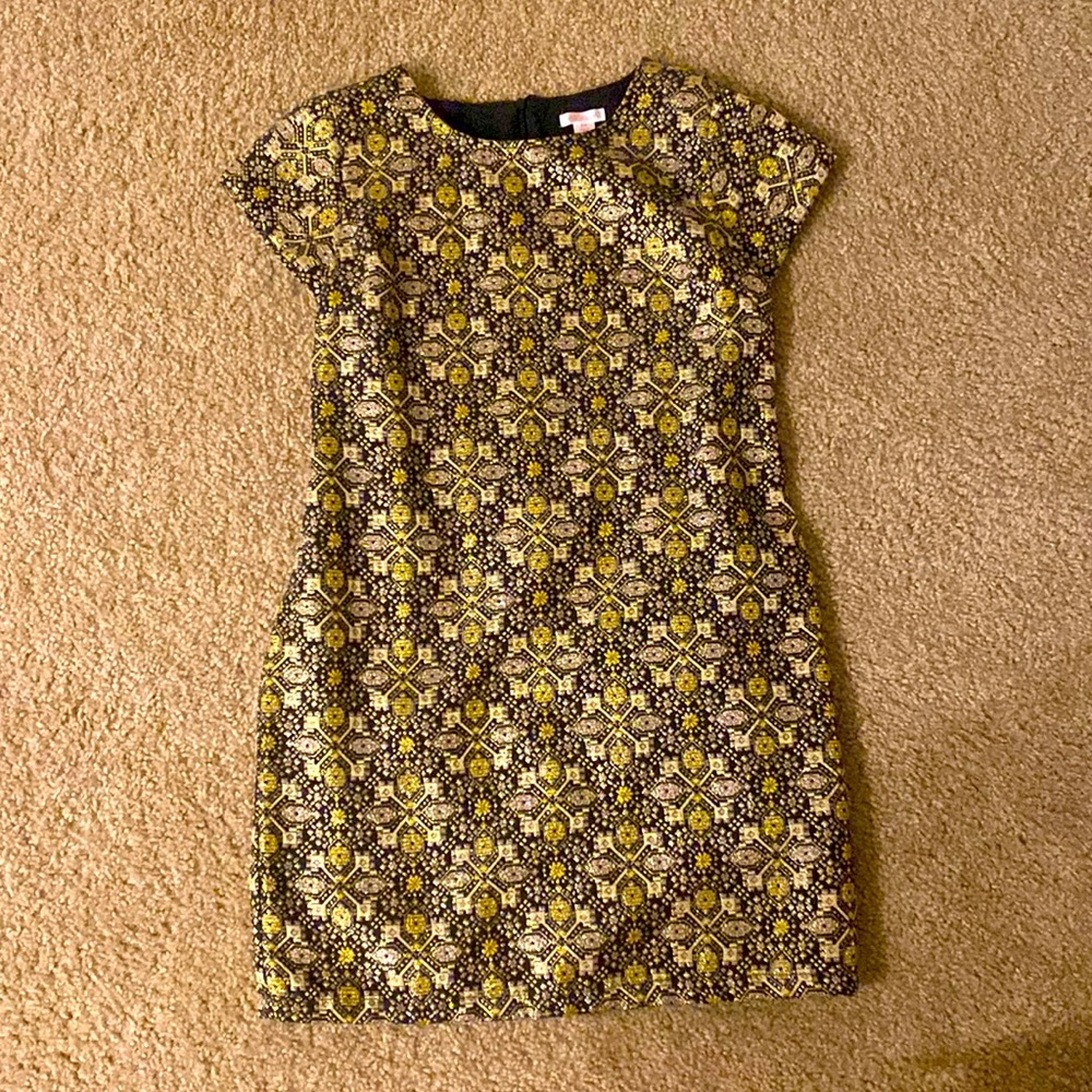 Gold Holiday Mini Dress